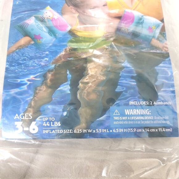 Bluescape Armbands/Floaties 2 packs - Kids- Blue with Mermaids - Picture 3 of 3